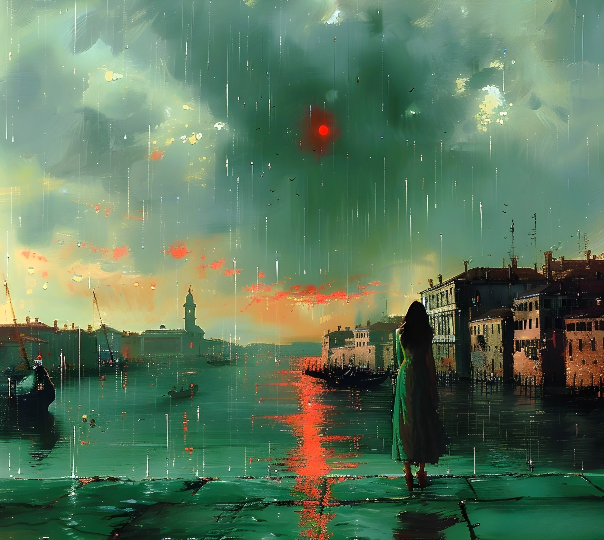 Here comes the rain again